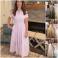 👗 50% RABATT NU! 🌸 Kortärmad V-ringad Långklänning – Flödande & Sommarchic – Perfekt för Semester & Vardag ☀️