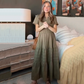 👗 50% RABATT NU! 🌸 Kortärmad V-ringad Långklänning – Flödande & Sommarchic – Perfekt för Semester & Vardag ☀️