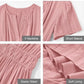 👗 50% RABATT NU! 🌸 Kortärmad V-ringad Långklänning – Flödande & Sommarchic – Perfekt för Semester & Vardag ☀️