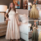 👗 50% RABATT NU! 🌸 Kortärmad V-ringad Långklänning – Flödande & Sommarchic – Perfekt för Semester & Vardag ☀️