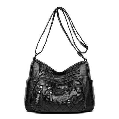 👜 50% RABATT NU! 💼 Dam Väska med Flera Fickor – PU Läder & Stor Kapacitet – Stilren & Justerbar ✨