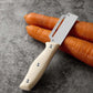 🥕 50% RABATT 🔪 | Multifunktionell Skalare – Rakbladsvass & Ergonomiskt Trähandtag