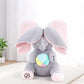 Bonito peluche de elefante para jugar al escondite