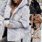 🔥Precalentamiento invernal: grandes descuentos🔥Abrigo oversize de punto con volumen para mujer: ¡un imprescindible para el invierno con diseño patchwork y máxima calidez!