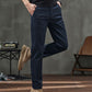 Pantalones casuales rectos para hombre con bolsillos
