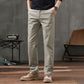 Pantalones casuales rectos para hombre con bolsillos