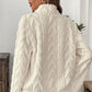 Sudadera con medio cremallera y bolsillo peludo