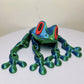 Imán para nevera con forma de rana en 3D