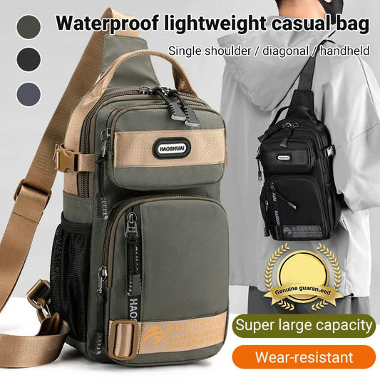 🎒 50% RABATT NU! 🧳 Justerbar Oxford Cloth Chest Bag – Slim Crossbody & Multi-Pocket – Lätt & Praktisk för Vardag & Resor 🌍