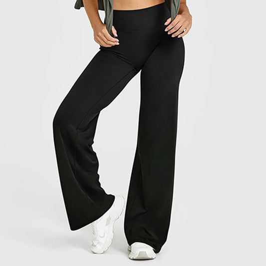 👖 50% RABATT NU! 🍑 Damernas Hög Midja Stretch Mjuka Byxor – Smör-Mjuk Yoga Leggings & Magekontroll 🧘‍♀️
