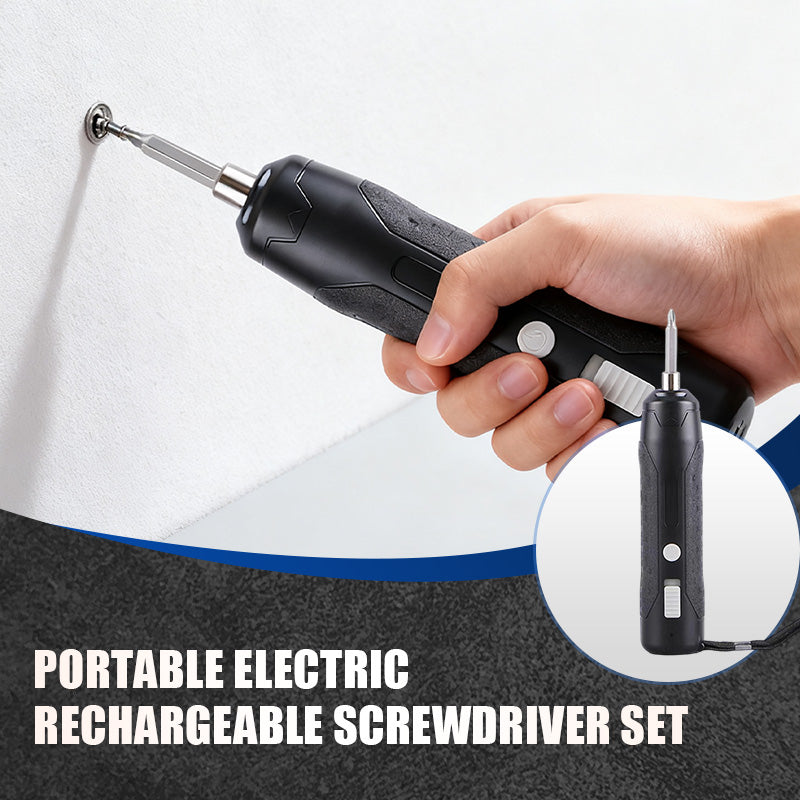 Portable Electric Rechargeable Screwdriver Set