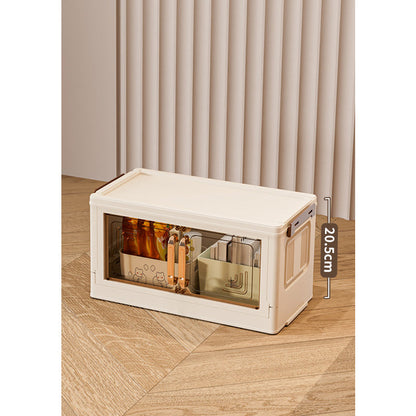 Hopfällbar förvaringslåda med lock