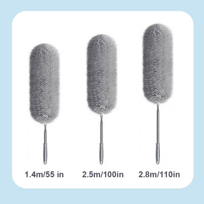 🧹 50 % RABATT NU! ✨ Utdragbar dammvippa – elektrostatisk, förlängbar 1,4–2,8m & tvättbar – perfekt för höga hörn och möbler 🏠