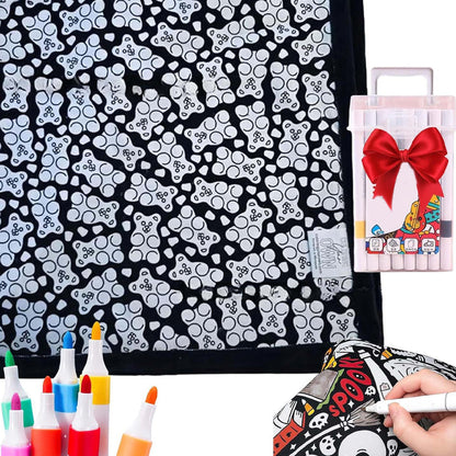 🔥LAST DAY SALE 50% OFF🔥 DIY Coloring Blanket with Markers