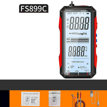 ⚡ 50% RABATT! USB Digital Multimeter – Snabbladdning, Automatisk Precision & Bakgrundsbelyst!