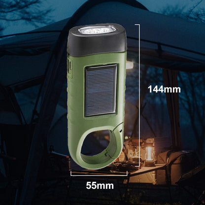 🔦 50 % RABATT NU! ☀️ Utomhus nödlampa – handvev, sol & USB-laddning, perfekt för camping & nödsituationer 🏕️