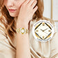 ⌚ 50% RABATT NU! ✨ Retro Kvartsklocka för Kvinnor med Glittrande Strassstenar – Elegant & Tidlös – Perfekt för Vardag & Fest 💎