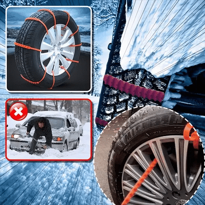 🔥 Vinterrea 🚗 Superhållbara snökedjor för bil 🌨️❄️