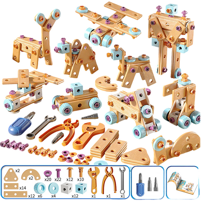 🧰 50 % RABATT NU! 🧒 Kreativt DIY-verktygsset för barn – bygg, skruva & skapa – utvecklar kreativitet och motorik – perfekt present 🎁