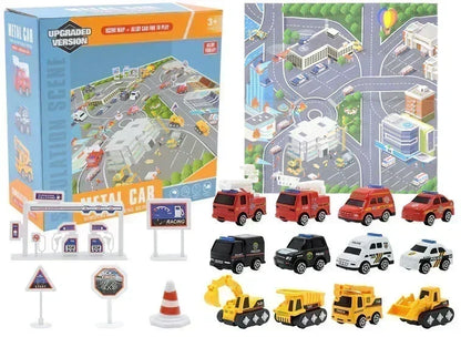 🚜 50 % RABATT NU! 🚧 Byggfordon adventskalender – 24 överraskningar med diecast-modeller – perfekt för små ingenjörer 🎄