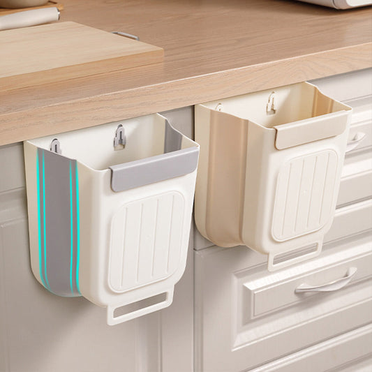 🗑️ 50% RABATT NU! 🧺 Mångsidig Hängande Hopfällbar Soptunna för Kök – Platsbesparande, Stark Bärförmåga & Mångsidig ✨