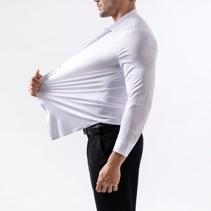 👔 50% RABATT ✨ | Strykfri Herrskjorta med Hög Stretch – Ultimat Komfort & Andningsbar