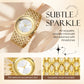 ⌚ 50% RABATT NU! 💎 Kvinnas Retro Rhinestone Ur – Kvartsurverk, Mineralglas & 3ATM Vattenresistens ✨