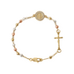📿 50% RABATT NU! ✨ Elegant Armband med Kors och Strassstenar – Trefärgad Design & Symbolisk Berlock – Perfekt för Vardag & Fest – En Meningsfull Present 💖