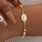 📿 50% RABATT NU! ✨ Elegant Armband med Kors och Strassstenar – Trefärgad Design & Symbolisk Berlock – Perfekt för Vardag & Fest – En Meningsfull Present 💖