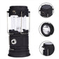 🏕️ 50% RABATT NU! 🔦 Solcellsdriven Infällbar Campinglampa – 2-i-1 Skrivbordslampa & Ficklampa – Perfekt för Äventyr ☀️