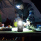 🏕️ 50% RABATT NU! 🔦 Solcellsdriven Infällbar Campinglampa – 2-i-1 Skrivbordslampa & Ficklampa – Perfekt för Äventyr ☀️