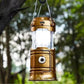 🏕️ 50% RABATT NU! 🔦 Solcellsdriven Infällbar Campinglampa – 2-i-1 Skrivbordslampa & Ficklampa – Perfekt för Äventyr ☀️