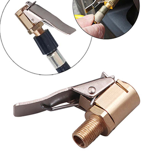 🚗 KÖP 1 FÅ 1 GRATIS!💨 Snabbkopplings Däckpump Munstycke Adapter – Solid Mässing & Läckagesäker – Universell Enhands Lufttryckspump 🔧