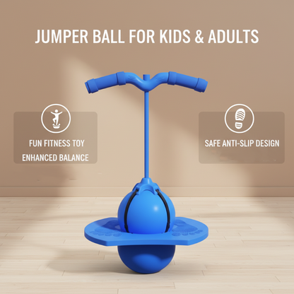 🐸 50% RABATT NU! 🏀 Hoppa som en Groda! Studsboll för Barn – Balans, Fitness & Rolig Lek – 2-i-1 Design med Handtag eller Utan  🤸‍♂️