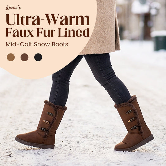 👢 Chic vinterpjäxa med mjukt foder – Mellanhöga, ultravarma och perfekta för säsongen! ❄️✨