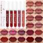 💝 50% RABATT! 💄 | 10-pack Matt Vattenfast Läppstiftsset – Vitamin E & Avtryckssäkert