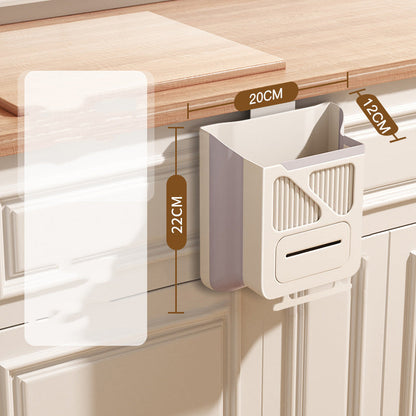 Hopfällbar upphängbar kökssoptunna