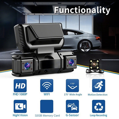 4-kanals bilkamera med WiFi och mörkerseende