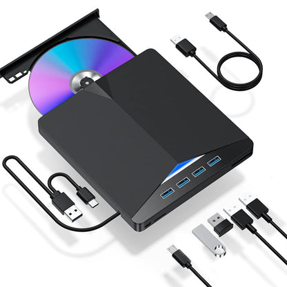 7-i-1 extern DVD-enhet med USB 3.0 Type-C