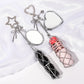 💄 50% RABATT! ✨ Nyckelring med Läppglanshållare – Integrerad Spegel, Kompakt & Chic Accessoar 👛