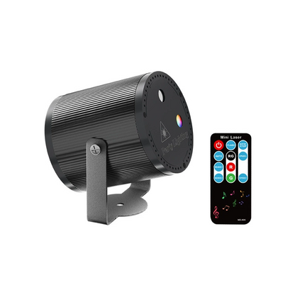 DJ-laserpartylampa med 7 ljuslägen och fjärrkontroll