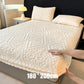 🛏️ 50 % RABATT NU! 🧵 360° elastiskt stickat lakan – omedelbar värme & 3D-präglad design för madrasser upp till 30 cm 🧶