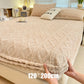🛏️ 50 % RABATT NU! 🧵 360° elastiskt stickat lakan – omedelbar värme & 3D-präglad design för madrasser upp till 30 cm 🧶