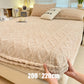 🛏️ 50 % RABATT NU! 🧵 360° elastiskt stickat lakan – omedelbar värme & 3D-präglad design för madrasser upp till 30 cm 🧶