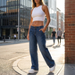 👖✨Lågt skurna Y2K-randiga jeans för damer