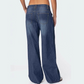 👖✨Lågt skurna Y2K-randiga jeans för damer