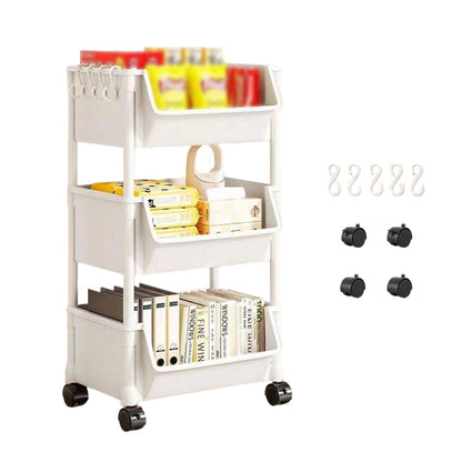 🗄️ 50 % RABATT NU! 📦 Flyttbart förvaringsställ i flera lager – modulärt, platsbesparande & perfekt för kök, badrum eller garage – enkelt att flytta med hjul 🛒