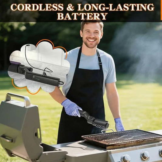 ⚡ 50% RABATT NU! 🍖 Sladdlös Elektrisk BBQ Borste – 2600mAh Batteri & Djuprengöring ✨