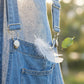 👖 50% RABATT NU!✨ Dam Ärmlösa Jeans Hängselbyxor – Wide Leg & Justerbara Axelremmar – Casual Lös Jumpsuit 🌿