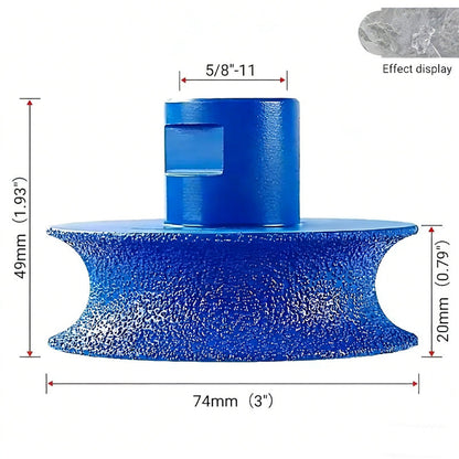 🛠️ 50 % RABATT NU! 💎 Konkav kantslipskiva för sten – hårdlödd diamant för effektiv kantprofilering 🏗️